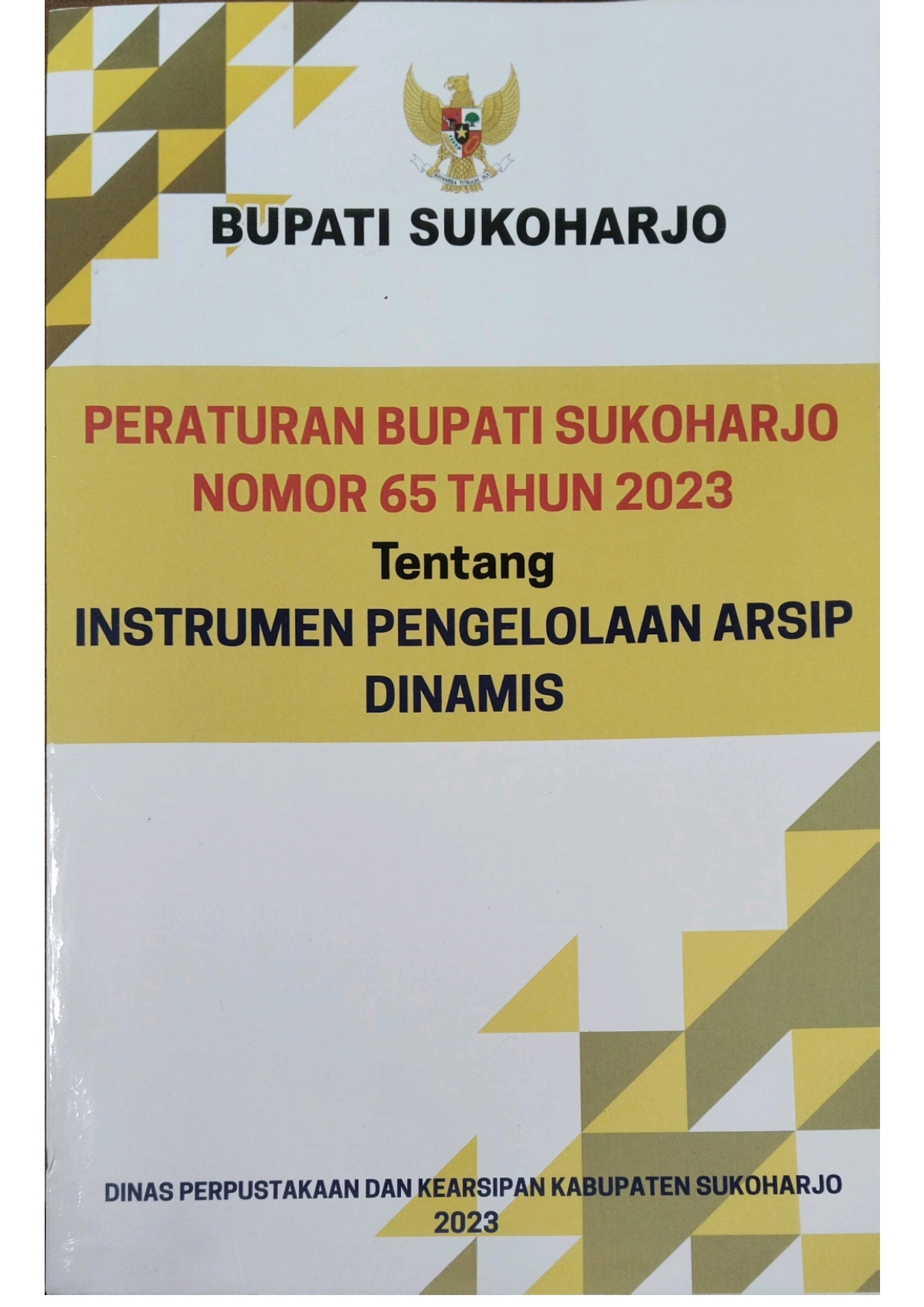 INSTRUMEN PENGELOLAAN ARSIP DINAMIS