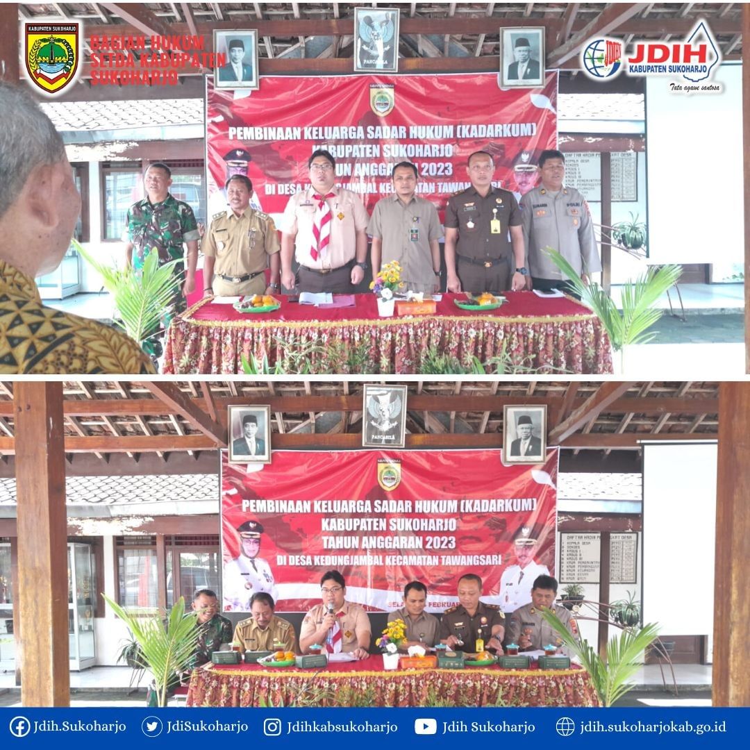 Kegiatan Kadarkum Tahun 2023 putaran ketiga di desa Kedungjambal Kecamatan Tawangsari